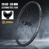 Bisiklet Tekerlekleri Ryet 29er MTB Karbon 33mm Genişlik Dağ Bisiklet Rimset Düz Çekme Hub Boost Tekerlek Sütü 1423 Konuşma 230621