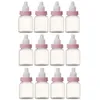 Emballage cadeau 12pcs bébé bouteille conception en plastique boîte à bonbons bouteille garçon bébé douche fête faveurs sacs-cadeaux enfants enfants jouets 230621