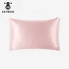 Pillow Case LILYSILK Pure 100 Silk Pillowcase Hair With Hidden Zipper 19 Momme Terse Color For Women Men Kids Girls Luxury 230621