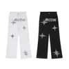 Jeans pour hommes Vintage Star Streetwear Pantalon à motifs surdimensionnés à la hanche Esthétique coréenne D2JM