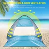 Tents and Shelters TOMSHOO Pop Up Tent 34 Person Outdoor Camping Beach Travel Lightweight Shade Sun Shelter Canopy Cabana 230621