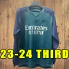 Maglie da calcio a manica lunga 23 24 G.JESUS Arsen gunners WHITEOUT VIOLENCE WHITE THOMAS PEPE SAKA TIERNEY SMITH 2023 2024 casa lontano terzo kit completo calzini tifosi giocatore