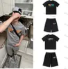 Men's Trapstar T Shirt Set Letter Embroidered Tracksuit Short Sleeve Plush Shorts Design of motion 59essDesign of motion