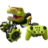 Simulation dinosaure RC voiture télécommande dinosaure avec son de rugissement réaliste et lumières 360 degrés dérive pulvérisation RC voiture jouet garçon