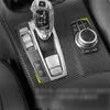 Fibre de carbone pour BMW X3 F25 X4 F26 2011-2017 Film de voiture Autocollants intérieurs Center Console Gear Dashboard Air Door Handle Lift Panel
