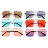 Nowe dzieci okulary przeciwsłoneczne podwójna wiązka okularów przeciwsłonecznych Dzieci kwadratowe adumbral anty-UV okulary prostocie okulary ozdobne 6 kolorów