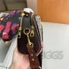 Bolsos de diseñador de alta calidad Bolso de mujer Bolso de cuero genuino Teléfono de moda Crossbody Patrón Flores 7360140 Bolso de compras para mujer