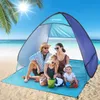 Tents and Shelters TOMSHOO Pop Up Tent 34 Person Outdoor Camping Beach Travel Lightweight Shade Sun Shelter Canopy Cabana 230621
