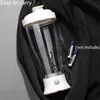 Water Bottles 350ml Electric Protein Shaker Mixing Cup Automatic Self Stirring Bottle Mixer Onebutton Switch Drinkware for Fitness Gym 230621