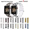 Voor Apple Horloge Band 45mm 41mm 44mm 42mm 40mm 38mm Siliconen Sport Polsband patroon Gedrukt Voor iWatch Serie 8 7 6 5 4 3 SE