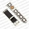 Designer Apple Watch Strap for apple watch Band series 8 3 4 5 6 7 9 38MM 42MM 40mm 45mm 44mm 49mm iwatch bands Double F Genuine Leather Watch Band Armband ap Watchband