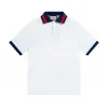 Algodão 23SS Designer Camisas Polo Masculinas Polos de Luxo Casual Mens T Shirt Letra Bordado Moda High Street Man Tee