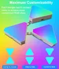 Smart RGB Triangle Wall Lights WiFi/Bluetooth Tuya LED Atmosphere غرفة نوم مصباح التحكم في الإيقاع الإيقاف الإضاءة ليلا لغرفة اللعبة