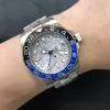 2023 Relógios de Pulso Masculino Feminino Relógio de Pulso ST9 Aço Inoxidável Batman Cerâmica Bezel Relógio Automático GMT Movimento Limitado Relógio Ferro Meteoritos Dial Master Gift World T