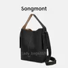 Songmont Bag Bucket Luna Bags Designer Underarm Hobo Bag Bag Luxury Large Tous Half Moon Leather Pres