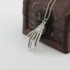 10st Punk Skeleton Handhalsband ihålig skalle hänge halsband Halloween smycken för män kvinnor T-01