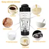 Water Bottles 600ML Electric Protein Shaker Blender Friendly Fully Automatic Vortex Mixing Bottle Brewing Movement Eco Leakproof Fitness Cup 230621