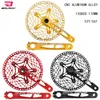 Bike Freewheels Chainwheels BOLANY Crankset Folding Bicycle Crank 170mm 130BCD 5 Bolts Aluminum Alloy Bottom Bracket Ceramic Bearing CNC Anodized Parts 230621