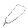 Marque originale TFF Lock Head Chain Pearl Splice Bracelet Hip Hop Style polyvalent personnalisé Plusieurs méthodes de port peuvent être transformées en colliers