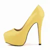 Dress Shoes LOSLANDIFEN Platform Pumps Women Sexy Extremely High Heels Bridal Stiletto Red Ladies Wedding Party