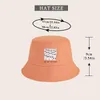 Gorro Gorro/Bonés de Caveira Estampado Lonely Ghost Bucket Hat Laranja Ajustável Ao Ar Livre Estilo Casual Masculino Unissex Para Mulheres Meninas