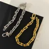 Bracciale TFF di marca originale S925 placcato argento in oro bianco 18 carati uomo donna coppia catena spessa di lusso moda versatile