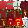 Футбольные майки RONALDO в стиле ретро 1998, 1999, 2010, 2012, 2002, 2004, классические футбольные майки RUI COSTA Figo NANI Camisetas de futbol Portugal Vintage 2000, 2006, 1966