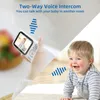 Baby Monitor Camera 3,2 tum Video Baby Monitor med Pan Tilt Camera Wireless Security Night Vision Temperaturövervakning Intercom Nanny Babysitter 230621