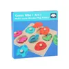 Carte de cognition de la carte murale Blocs de dinosaure lique Tri Toy Toy 6 figures Dinosaure en bois Board assorti Animal Puzzle Puzzle Toys for Kids 230621