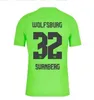 Wolfsburg Dostosowany 23-24 Home Thai Quality Soccer Jerseys Niestandardowy Kingcaps Waldschmidt #11 Steffen #9 Kruse #10 L.nmecha #23 Wind #20 Baku #27 Arnold Design Design