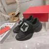 Designer Casual Shoes for Women Soft and Breathable Mesh Cloth Sneakers with Rhinestones Sparkling Shoes non-slip Elevating Walking Shoes