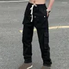 Calças Masculinas Moda Masculina Chic Masculina Cargo Streetwear Joggers High Street Calça Masculina Casual Y2K Calça Japonesa Hip Hop Punk Harém