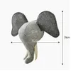 Material de parede de pelúcia animal 3D para pendurar na parede cabeças de feltro decorativas decoração de montar elefante de pelúcia brinquedos de cavalo meninos para quarto de crianças decoração de casa 230621