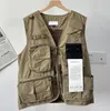 Мужской жилет Medal Pocket Outdoor Combat Work Suit Vest Ston Hollow Out Мужской сустав хип-хоп случайный мужской жилет M-7xl