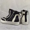 Mannen Enkellaarsjes Echt Leer High-Top Mode Sneakers Dark Street Style Herenschoenen P25D50