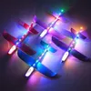 Electric/RC Aircraft 48cm EPP Foam Luminous Gliding Helicopter Hand Throwing Model Airplane Assembly Foam Hand Kastning Small Plane Toy Year Gift 230621