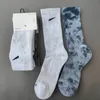 Tech-Fleece-Herrensocken mit Batikmuster, farbenfrohe Designer-Modestrümpfe, All-Match-Damen, atmungsaktive Baumwolle, Fußball, Basketball, Sportsocken für Männer