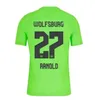 personalizado 23-24 Wolfsburg casa camisetas de fútbol de calidad tailandesa ropa de fútbol yakuda personalizada # 11 STEFFEN # 9 KRUSE # 10 L.NMECHA # 23 WIND # 20 Baku # 27 ARNOLD Design