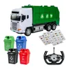 2,4 GHz RC Billeksaker Remote Control Warbage Truck Electric Environmental Protection Sanitation Fordonsbil med soptunna