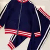 Designer 100% cotone Set per bambini Ragazzi Ragazze Set di abbigliamento di lusso Tute Abbigliamento sportivo Felpa a maniche lunghe Set di pantaloni per abbigliamento per bambini