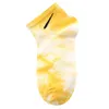 Tecnologia de lã tie-dye meias masculinas designer colorido moda meia feminina respirável algodão futebol basquete esportes meias para homem