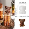 1 st silikon 3D -björn mögel gör isbit is mögel låd glass kafé choklad mögel