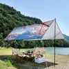 Tentes et abris Japon Mont Fuji Auvent extérieur portable léger Imperméable résistant aux UV Oxford Tente Convient pour pique-nique Beach Party 230621