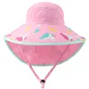 Berretti Cappelli Lemonkid Tesa larga Bambini Cappello da sole Berretto da pescatore per bambini Summer Beach Girls Viaggi Outdoor Fashion Cute Dinosaur Boy Casual Cappelli da sole 230621