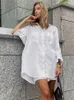 Women's Tracksuits Two Piece Set For Women Matching Sets 2023 Summer Cotton Linen Loose Shorts 2 Ladies Outfit