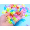 Aquariums Aquarium Fake Fish Floating Decoration Summer Party Catch Goldfish Betta Prizes Sile Swim Funny Tank Ornaments Drop Delive Dhf30