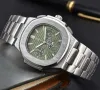 2023 남자 여자 patekity nautilus wristwatches 방수 시계 멋진 남자 시계 패션 손목 시계 스포츠 스테인리스 스틸 쿼츠 캘린더 남성 선물 AA16