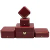 Caixas de joias Pulseira octogonal vermelha retrô de alta qualidade, embalagem de joias, pulseira de amor 230621