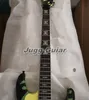 Travail manuel rare Jeff Hanneman Signature Urban Green Camo Guitare électrique Kahler Bridge H Dagg Inlay China EMG Pickups 9V Battery Box Black Hardware