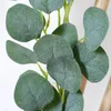 Decorative Flowers 180cm Eucalyptus Garland Artificial Faux Wall Decor Silver Dollar Greenery Leaves Vine Plant For Wedding Arch